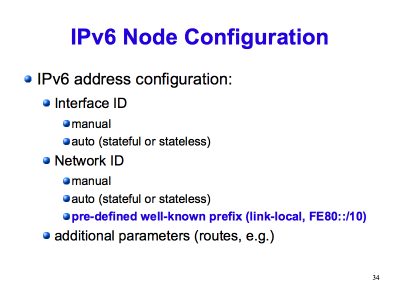 [ IPv6 Node Configuration (Slide 34) ]